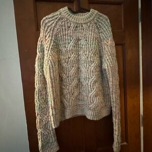 Scotch and Soda Multicolor Cable Knit Women's Sweater